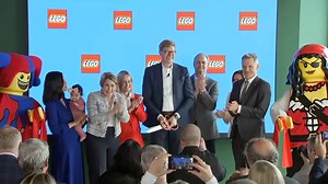 Governor, mayor help Lego celebrate opening of new Boston HQ