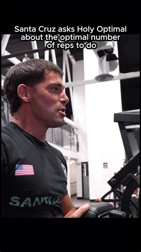 @SantaCruzPaleo asks Holy Optimal about the right amount of reps #fyp #gym #health