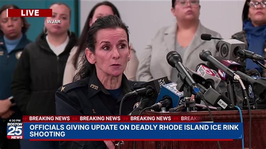 WATCH LIVE: Officials giving update on deadly Rhode Island ice rink shooting. | Boston 25 News