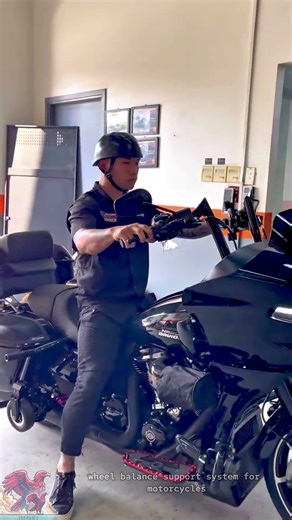 Smart motorcycle balance wheel system #tools #shorts #viral