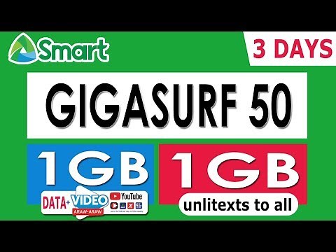 How to Register GIGASURF 50 from Smart for only Php50.00