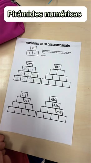 MatesmaniacosOAOA on Instagram: "🔺Pirámides numéricas. Descomposición. Actividad fantástica para desarrollar el sentido numérico. Descomponemos los números aplicando el diagrama Partes-Todo. 👉¿Qué te parece esta actividad? #oaoa #educaciónprimaria #metodologiasactivas #aprendizajesignificativo #educación #escuela #descomposicióndenúmeros #profes #aprenderjugando"