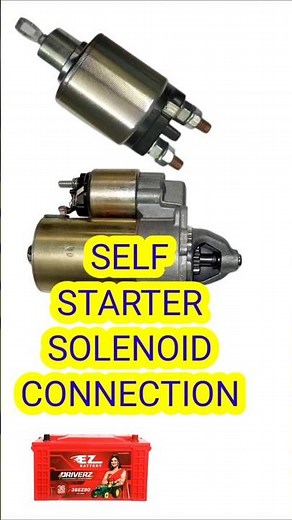Starter solenoid wiring connection | starter switching solenoid function |