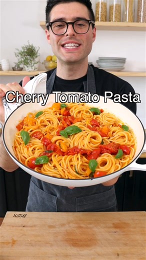 869K views · 11K reactions | Get the Recipe: https://theplantbasedschool.com/cherry-tomato-pasta/ | Hilltop Recipes | Facebook