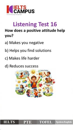 IELTS Listening | How Does a Positive Attitude Help? | Key IELTS Vocabulary for Success