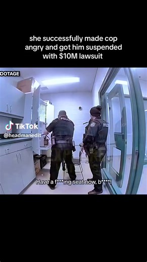 She successfully made cop angry and got him suspended with $10M lawsuit Watch full video in the first comment | Cop Auditing