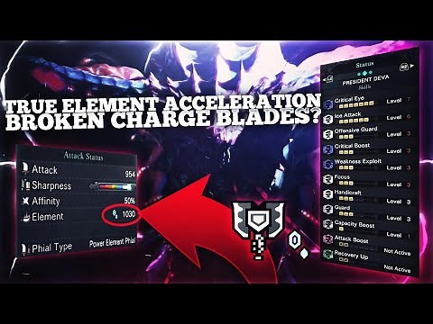 *BEST* ICE CHARGE BLADE BUILD | Masterrank Endgame Elemental Charge Blades| MHW Iceborne