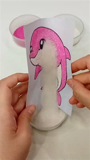 ASMR Sand Art Coloring Dolphin 🐬 #shorts #asmr #coloring #satisfying #relaxing