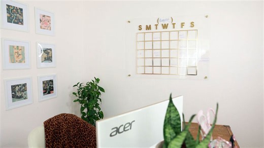 Floating Acrylic Calendar