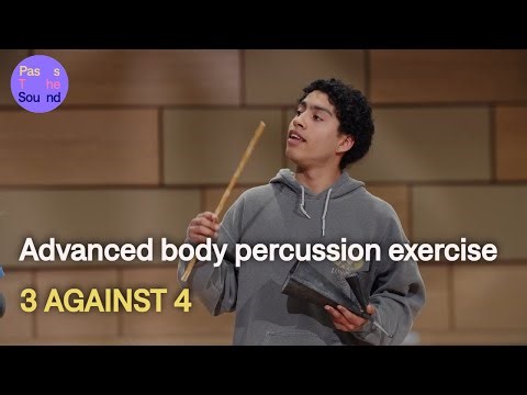 3 against 4: advanced body percussion exercise - follow along!