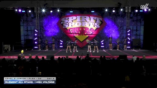 Element All Stars - High Voltage [2025 L2 Junior - Flex - D2 Day 2] 2025 Spirit Sports Worcester Nationals