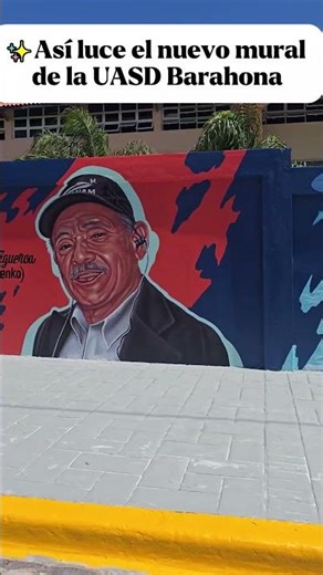 🎨 Así quedó el nuevo mural de la UASD Curso Barahona👀#shorts #viral #arte