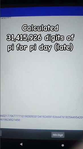 31.415 million digits of pi