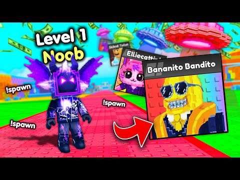Starting Over as NOOB with BANNED ADMIN COMMANDS in Be a Lucky Block! (Roblox)