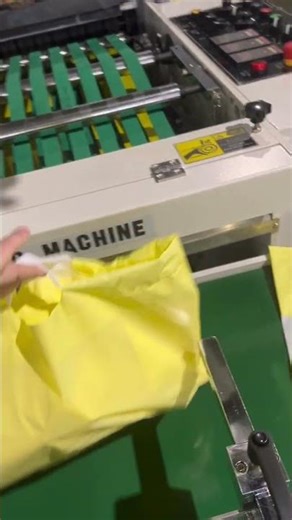 CHOVYTING 60pcs/min draw string with bottom gusset bag making #machine . #chovyting #factory