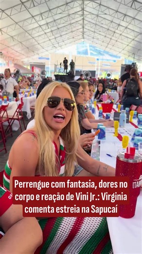 A estreia de Virginia Fonseca como rainha de bateria da Acadêmicos do Grande Rio deu o que falar. A influenciadora, que acompanha a apuração na Marquês de Sapucaí, comentou a repercussão do desfile e a reação do namorado, Vini Jr. A cobertura do Carnaval no UOL tem patrocínio de @pagbank, @cervejapetra, @beefeaterbrasil, @vanish_brasil, @cacaushow, @avonbrasil, @ceravebrasil e @larocheposaybr #CarnavalNoUOL2026 #CarnaUOL2026 #BebaComSabedoria #UOLHoje | Splash UOL