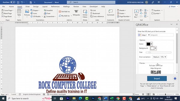 GLearn how to create QR codes directly in Microsoft Word! 🚀 This step-by-step tutorial makes it simple to generate QR codes for links, text, or other information without needing additional software. Perfect for students, business owners, and anyone looking to enhance their documents with QR codes. In this video, we'll cover: Setting up Microsoft Word for QR code generation. Creating custom QR codes in minutes. Practical tips to make your QR codes effective. QR Code From Word,Create QR Code,Micr