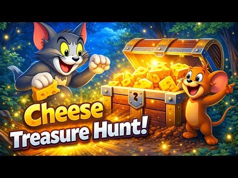 Tom & Jerry’s Hilarious Cheese Treasure Hunt! 🧀 | Fun Cartoon Adventure
