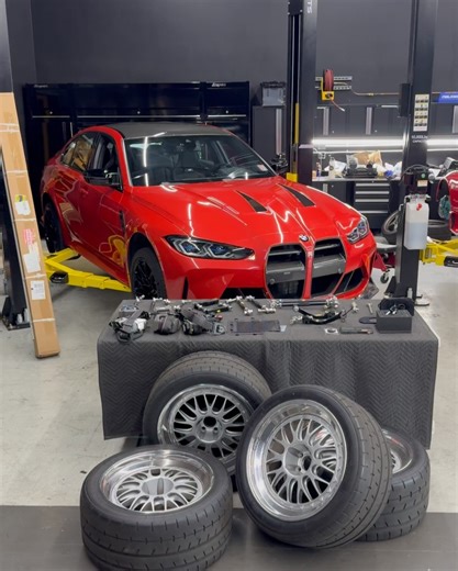 VisualAutoMart LLC on Instagram: "This G80 came in for a slew of upgrades, fitment dial in, and a paint correction just in time for Bimmer Invasion 2025. DM us to set up an appointment! Parts installed; Fender liner clearance kit SPL Sway bar links front and rear SPL tie rods SPL camber arms SPL upper arms Millway camber plates Stud conversion kit Carbon side skirt extensions BBS E88’s"