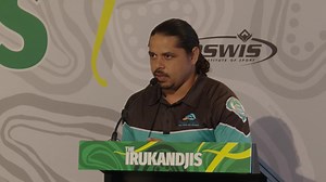 The Yirrganydji Land and Sea Program's Gavin Singleton officially gifting The Irukandjis their name at our Manly launch a few weeks back. @theirukandjis @surfingaus @bwmdentsu | Surfing Australia