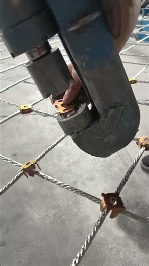 Portable Hydraulic Wire Rope Mesh Ferruling Machine | Stainless Steel Cable Net Ferrule Pressing