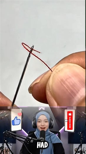 LIFE HACK!!! How to insert thread into a needle quickly!!😱 #lifehacks #shorts