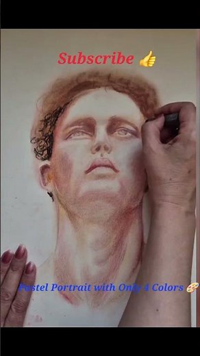 How to Paint a Portrait by Pastel!✍️#ArtTutorial#StepByStepPaintingPastels