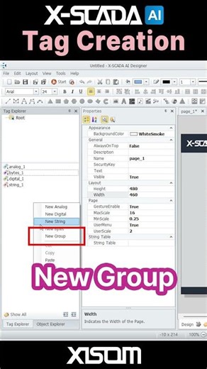 X-SCADA AI: Tag Creation