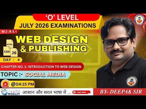 'O' LEVEL JULY 2026 EXAMINATION |M2:R5.1 INTRODUCTION TO WEB DESIGNING | SOCIAL MEDIA