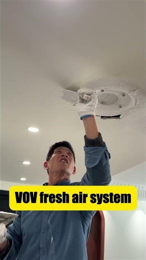 VOV fresh air ventilation system - quick installation #freshairventilator #homeimprovement