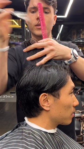 Middle part modern mullet This cut has lots of flow and texture creating a great silhouette, tapered corners to give it that clean finish! Safe this for your next cut 👏🏼 #menshair #modernmullet | Cameron Harding