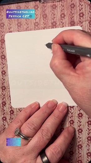 Jessica at Outside the LinZ on Instagram: "Let’s C tangle time 🥰✍️ find Grabie pens, the Earthing grounding mat I was sitting on, and the PlantWave (music) in my linktree below 👇 . . Find more here👉 https://linktr.ee/outsidethelinz . . . . . . . #fyp #foryoupage #foryourpage #ForYou #outsidethelinz #zentangle #tangled #selfcare #artist #meditation #breathe #drawing #shading"