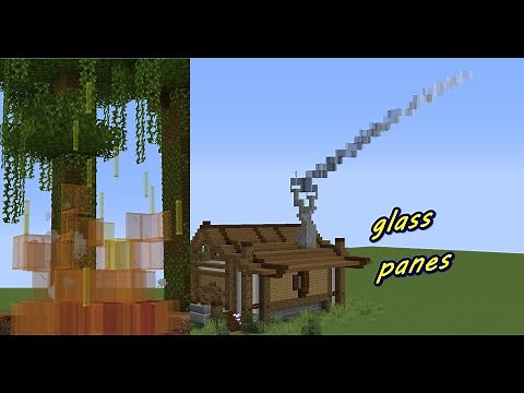 How to Make Realistic Fire and Smoke in Minecraft! (Glass Pane Gradient Tutorial)