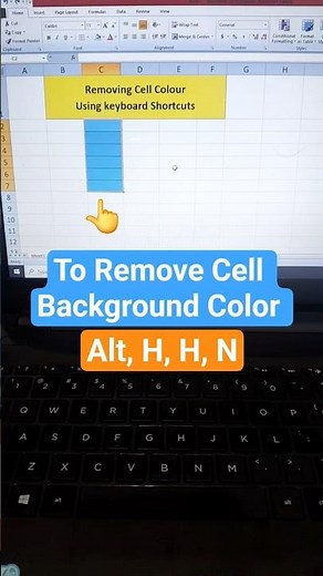 Clear Cell Fill Color with One Shortcut in Excel #shorts #exceltips