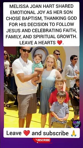 Melissa Joan Hart’s Emotional Tears of Joy as Son Chooses Baptism & Follows Jesus ❤️#god #viral,
