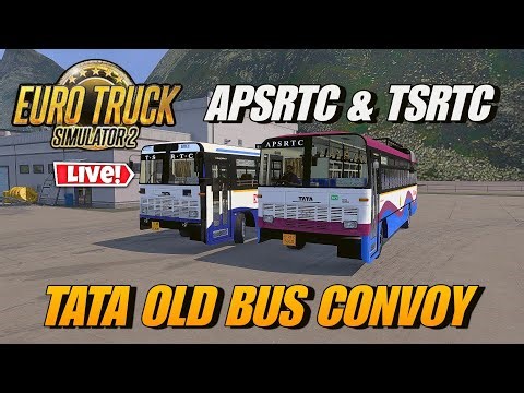 TSRTC TATA OLD EXPRESS BUS DRIVE IN EURO TRUCK SIMULATOR 2 PC | LIVE