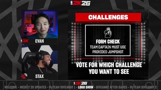 NBA 2K26 | Logo Show • Put on a show for the community and earn a Logo. Drops enabled to earn Locker Codes!