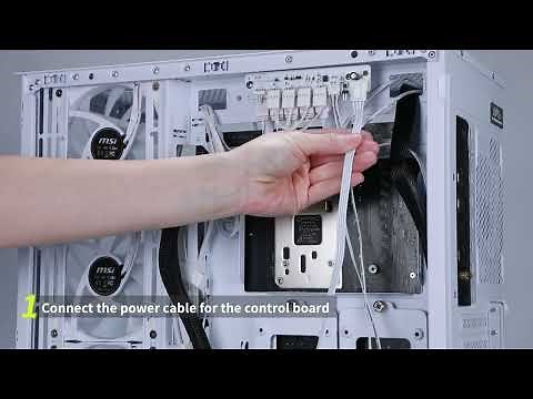 MSI® HOW-TO connect ARGB fans to motherboard via control board