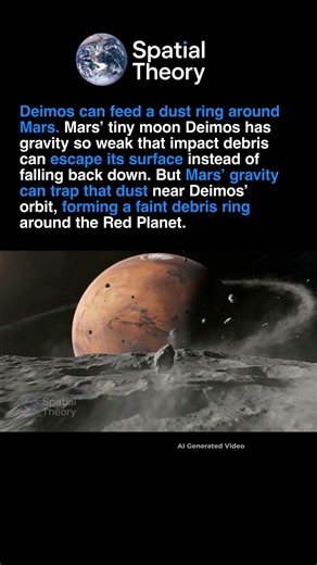 Mars May Have a Hidden Dust Ring Fed by Its Tiny Moon