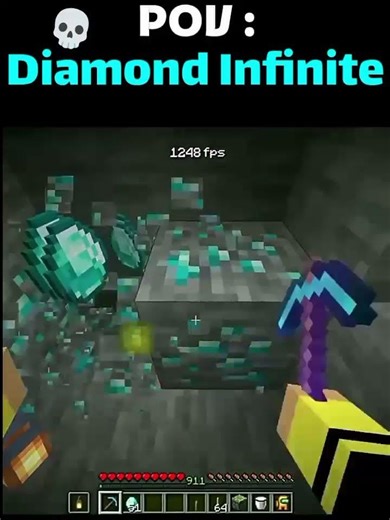 Diamond Infinite 💀 #minecraft