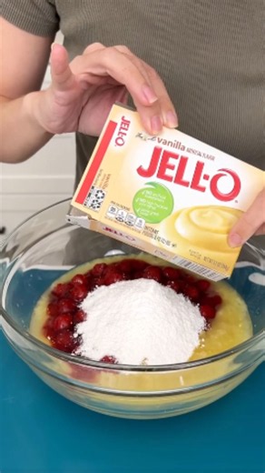 Pineapple cherry pudding sweet tropical and easy to make