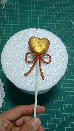 Fondant Heart Decoration - Easy Tutorial #reels