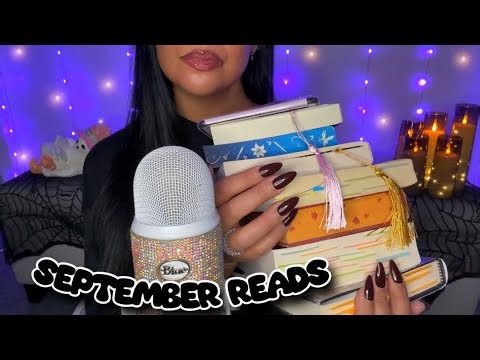 ASMR Books I Read in September 📚 | Tingly Book Tapping & Tracing 🤓
