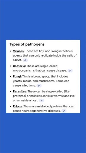 Types of Pathogens #tendingshorts