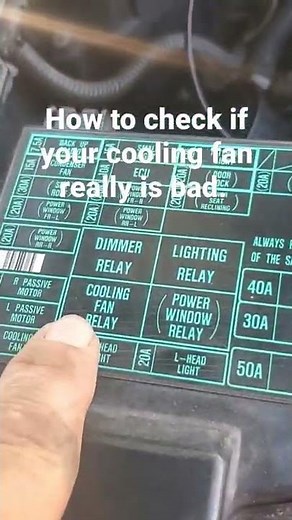 how to check your cooling fan relay.