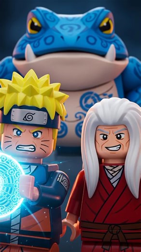 LEGO Naruto Training with Jiraiya and the Giant Toad!
