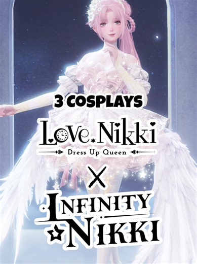 Cosplaying some Love Nikki outfits with the new Infinity Nikki dress from the Dreamtime Bestowed Outfit! #InfinityNikki #UncrownedHeart #lovenikki #cosplay