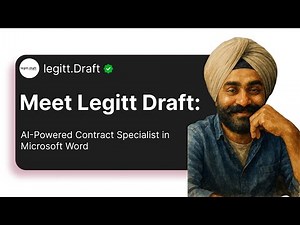 Meet Legitt Draft: AI-Powered Contract Specialist in Microsoft Word