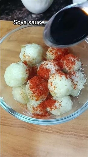 korean potato balls😋. #trending #food #shorts