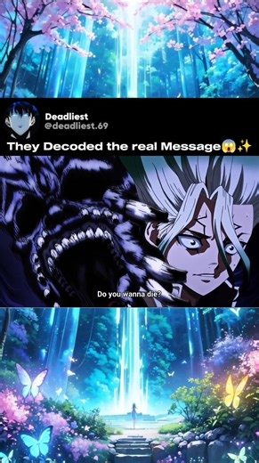 They Decoded the real Messagex😱✨#anime #animeedit #drstoneseason4 #animeshorts